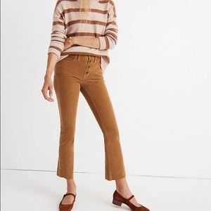 Madewell WORN ONCE Cali-Demi Boot Tan Corduroys